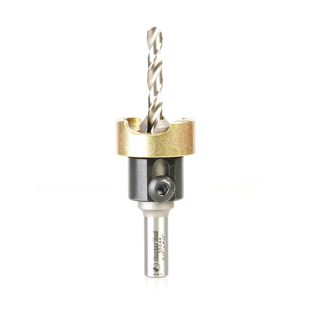 Amana Tool - 55244 - COUNTERSINK/STOP 1/4" DRILL