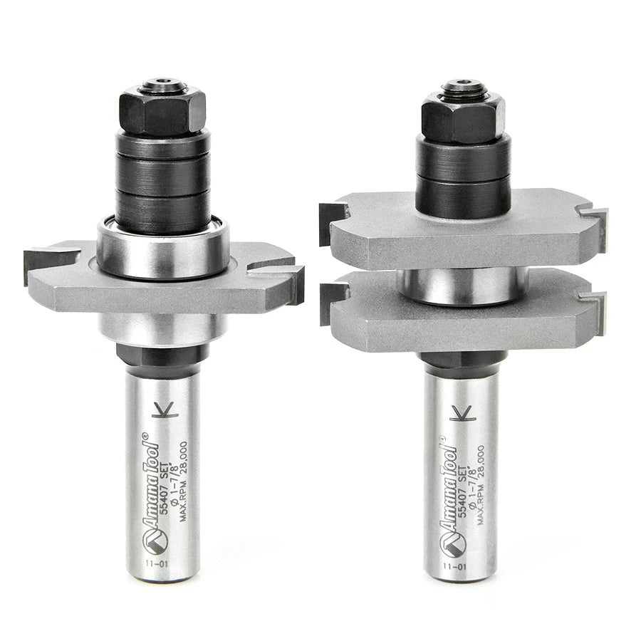 Amana Tool - 55407 - TONGUE & GROOVE SET 1/4" KERF