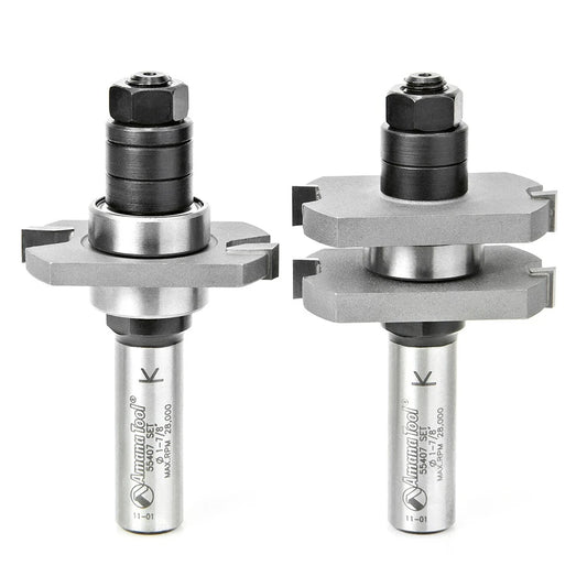 Amana Tool - 55407 - TONGUE & GROOVE SET 1/4" KERF