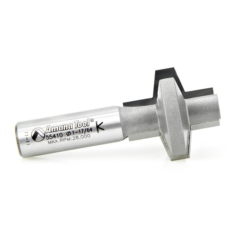 Amana Tool - 55410 - WEDGE GROOVE BIT 1/2 SHANK