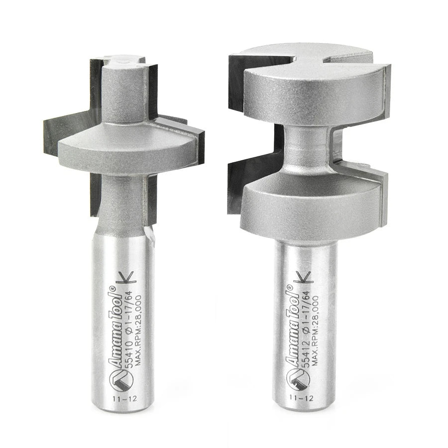 Amana Tool - 55414 - WEDGE TONGUE AND GROOVE SET