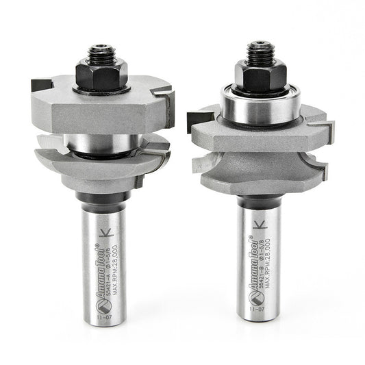 Amana Tool - 55421 - 2 PC CONCAVE STIL/RAIL 3/4 MAT