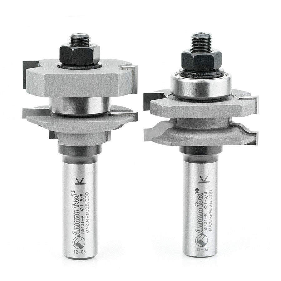 Amana Tool - 55431 - 2 PC OGEE STILE/RAIL 3/4 MAT.