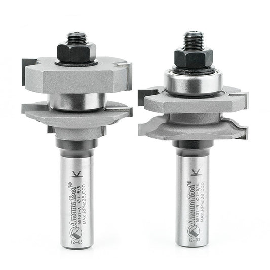 Amana Tool - 55431 - 2 PC OGEE STILE/RAIL 3/4 MAT.