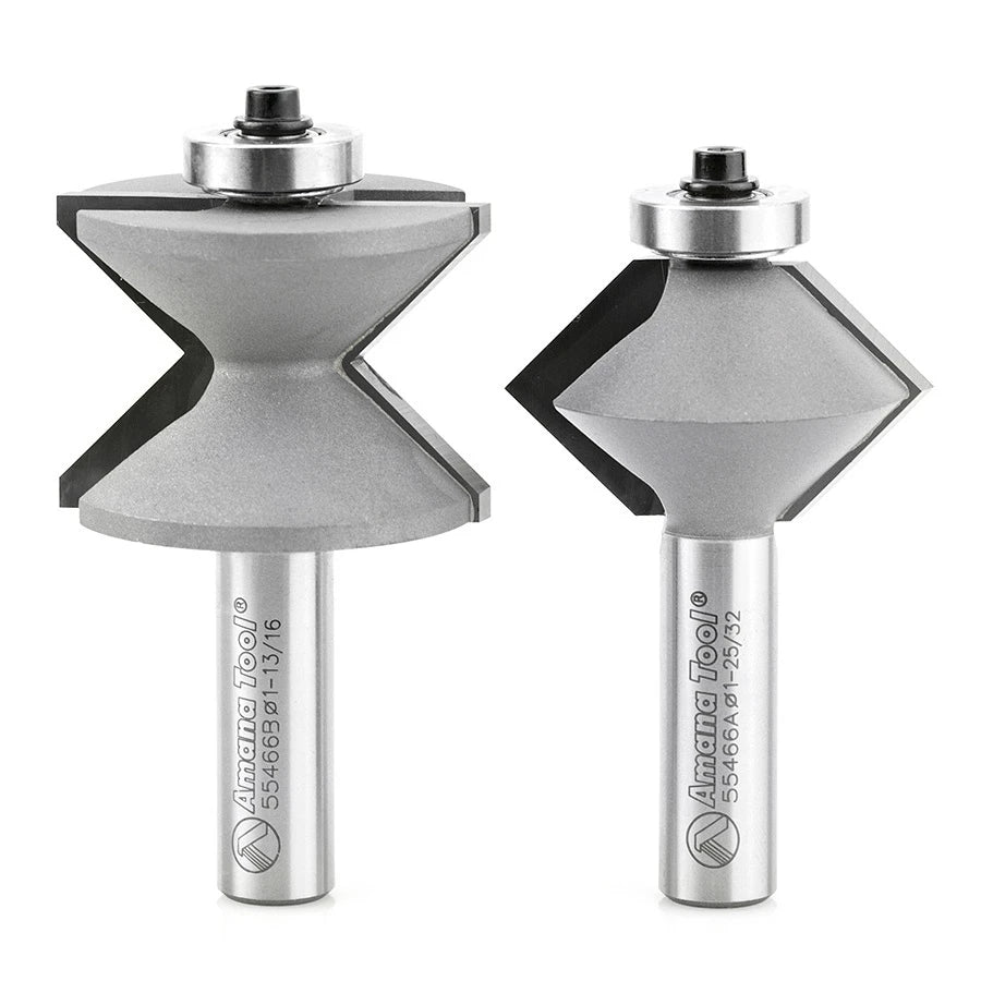 Amana Tool - 55466 - 90 DEGREE EDGE BANDING BIT SET