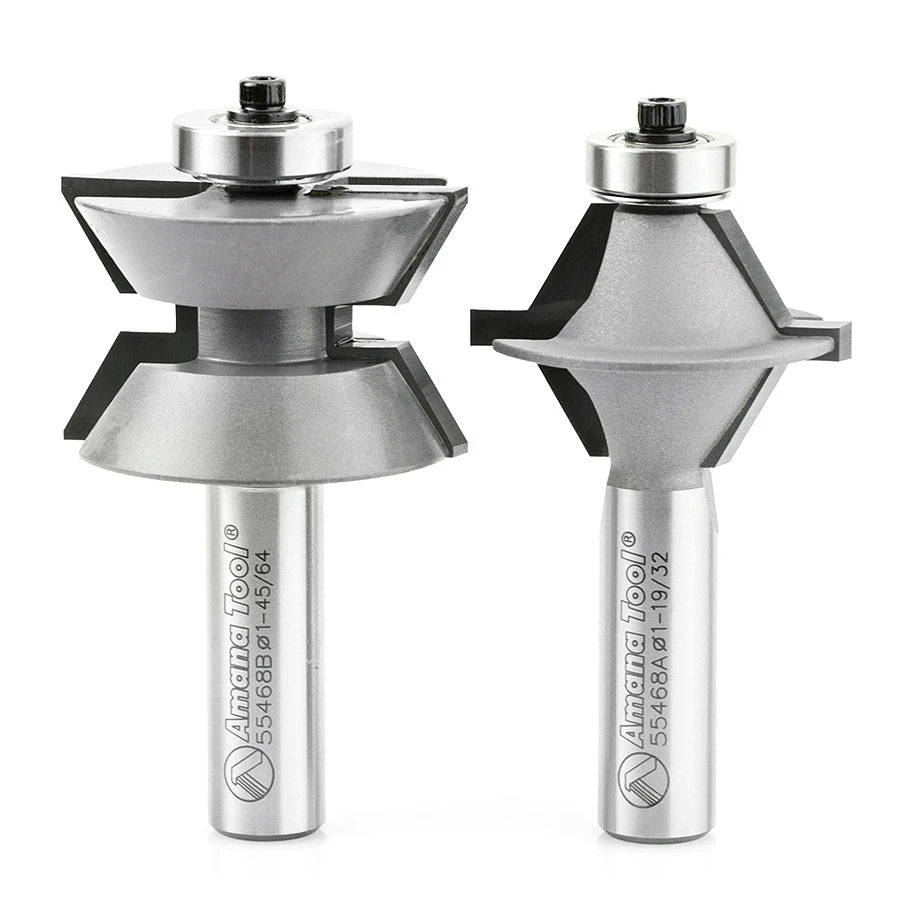 Amana Tool - 55468 - 60 DEGREE EDGE BANDING BIT SET