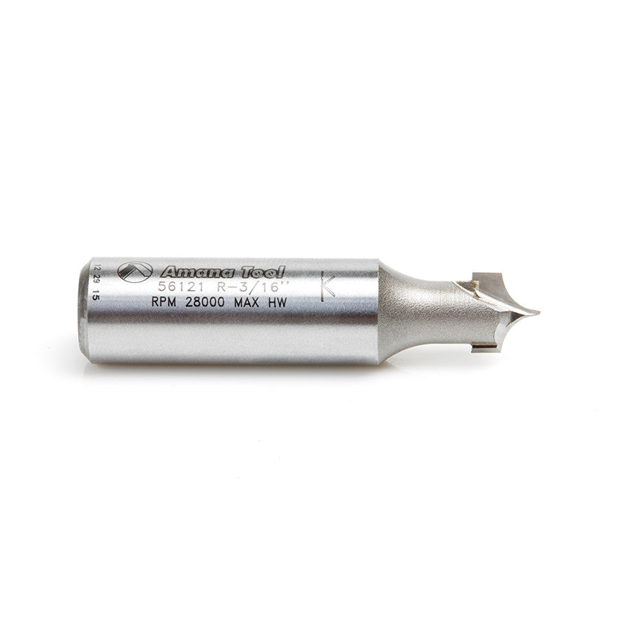 Amana Tool - 56121 - POINT/ROUNDOVER 3/16"Rx1/2"SHK