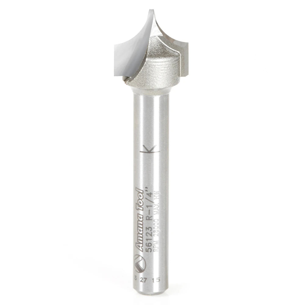 Amana Tool - 56123 - POINT/ROUNDOVER 1/4"Rx1/4"SHK