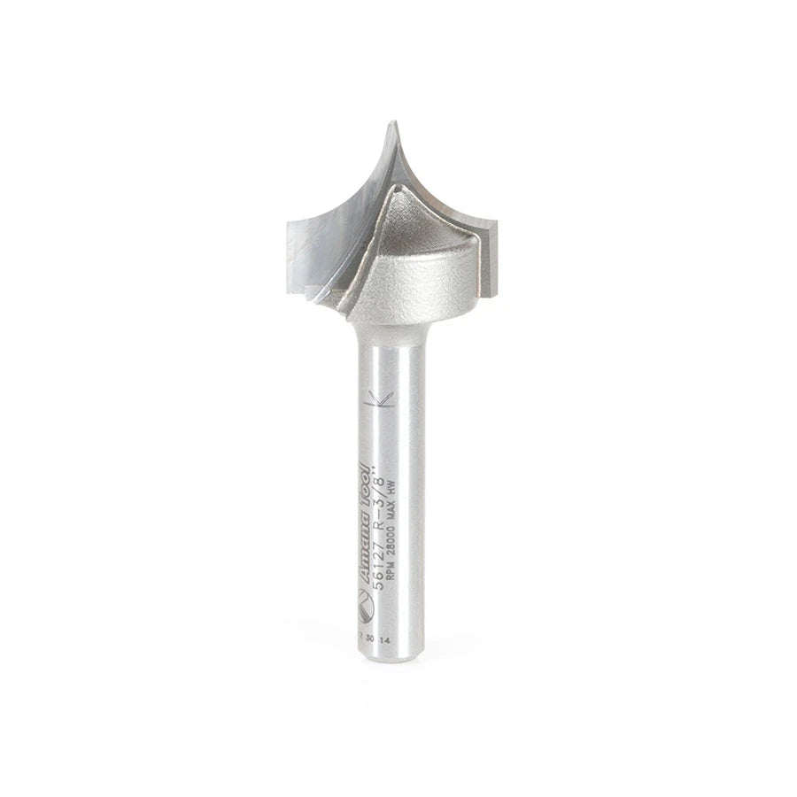 Amana Tool - 56127 - POINT/ROUNDOVER 3/8"Rx1/4"SHK