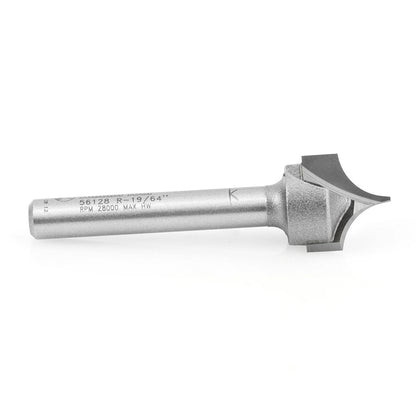 Amana Tool - 56128 - POINT/ROUNDOVER 19/64"Rx1/4"SH