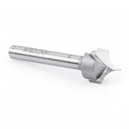 Amana Tool - 56128 - POINT/ROUNDOVER 19/64"Rx1/4"SH
