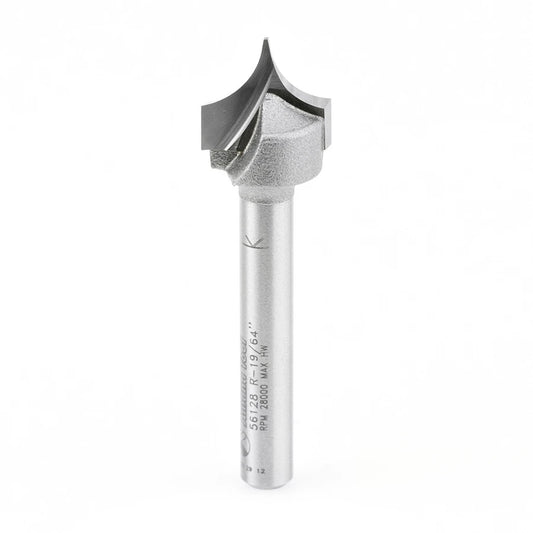 Amana Tool - 56128 - POINT/ROUNDOVER 19/64"Rx1/4"SH