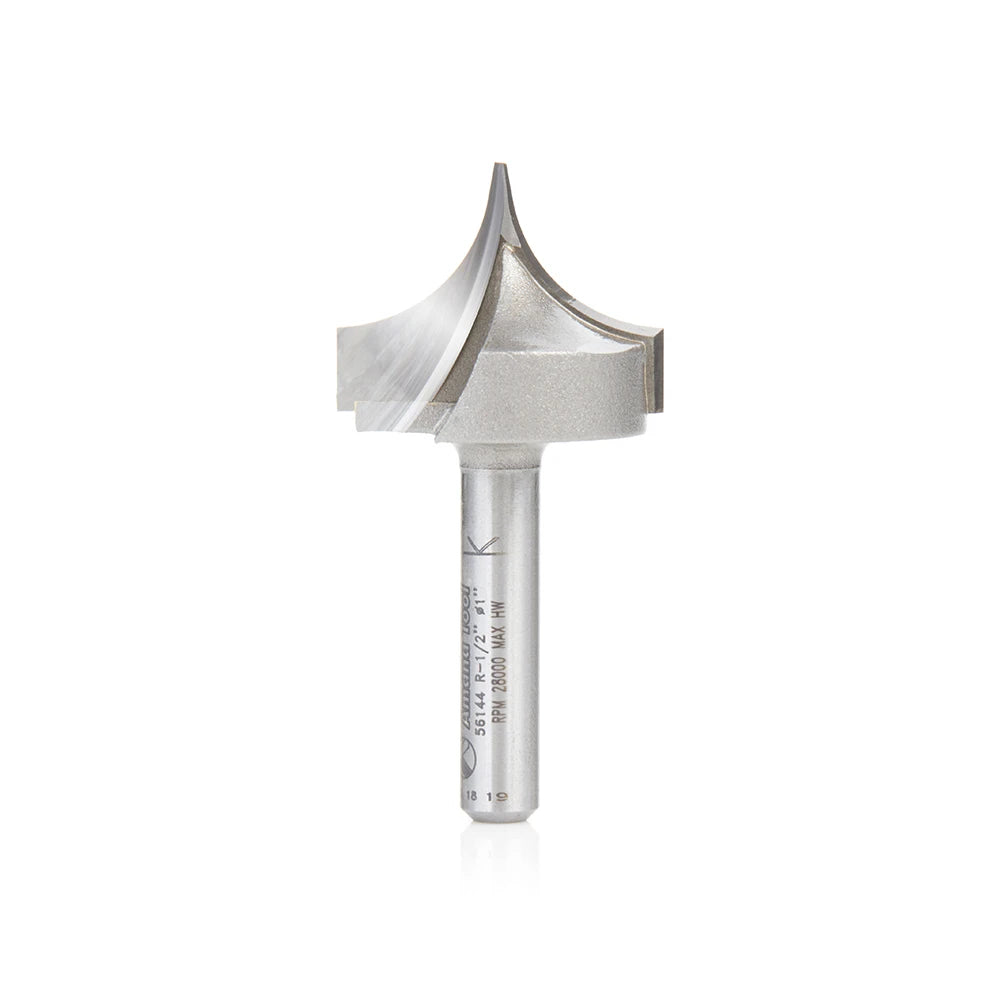 Amana Tool - 56144 - POINT/ROUNDOVER 1/2"Rx1/4"SHK