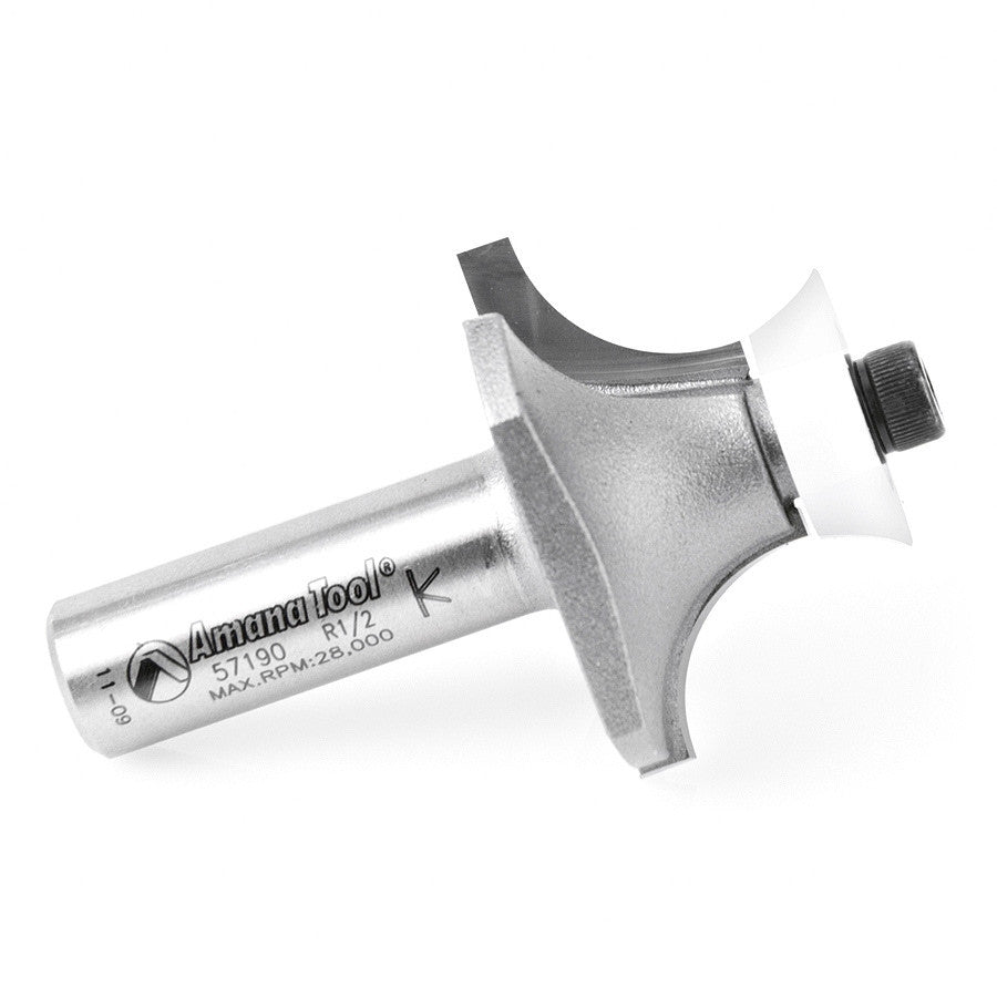 Amana Tool - 57190 - ROUNDING OVER BIT 1/2 RADIUS