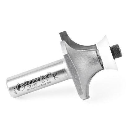 Amana Tool - 57190 - ROUNDING OVER BIT 1/2 RADIUS