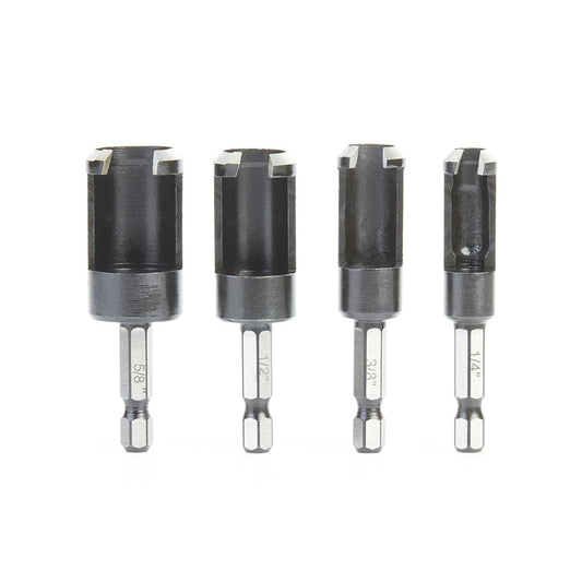 Amana Tool - 608-258 - PLUG CUTTER 4 PCS SET
