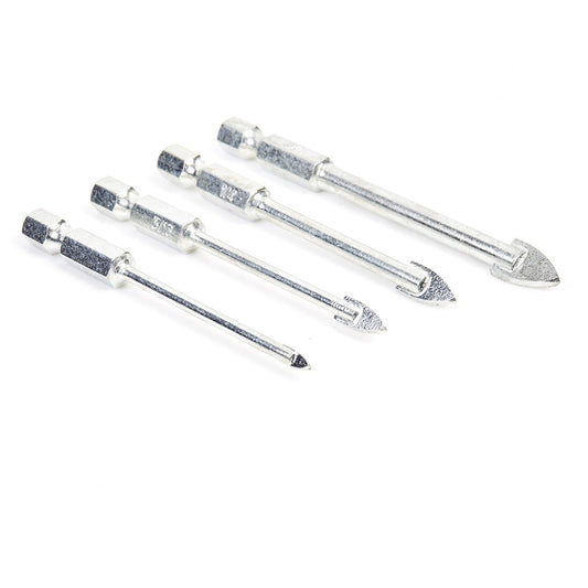 Amana Tool - 608-304 - 4Pc C.T.GLASS & TILE DRILL SET