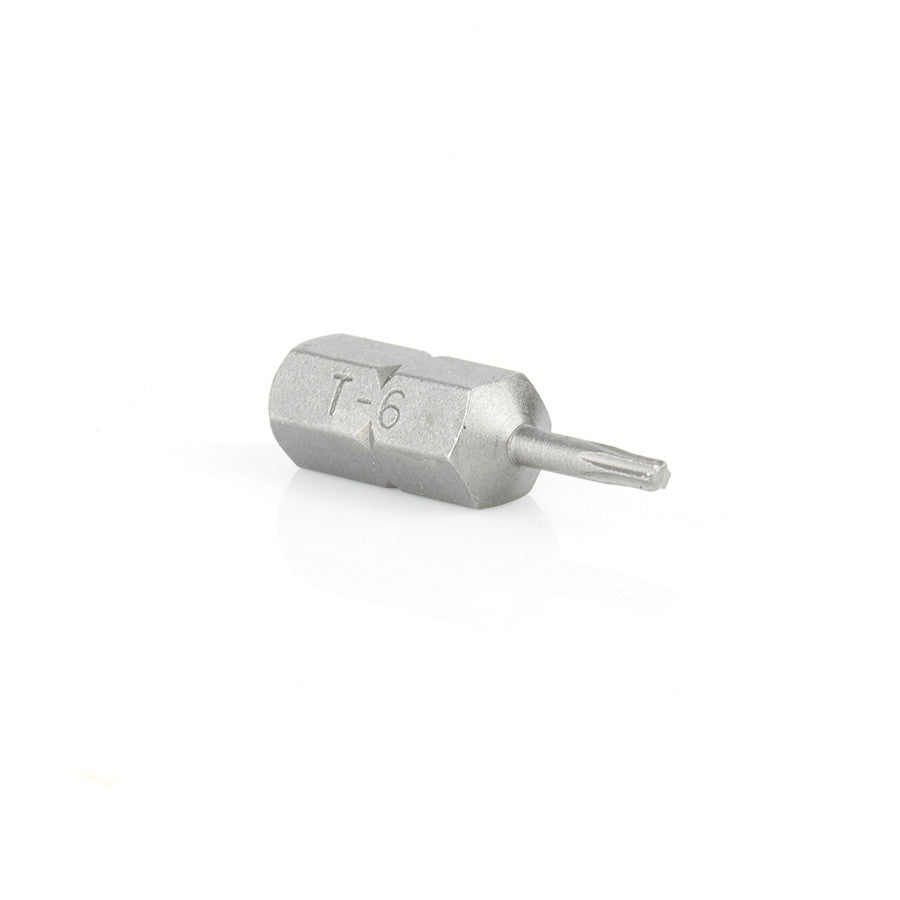 Amana Tool - 608-700 - 5 PC T6 TORX BIT TIP 1" LONG