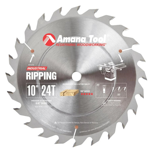 Amana Tool - 610240 - 10"/24T RIPPING STRAIGHT GRIND