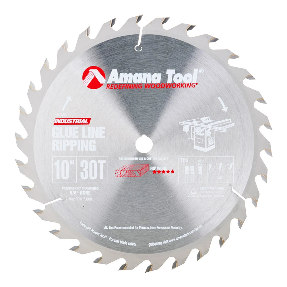 Amana Tool - 610301 - 10"/30T GLUE JOINT RIP T.C.G.