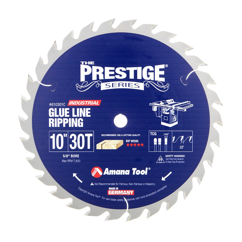 Amana Tool - 610301C - 10"/30T GLUE JOINT RIP T.C.G.
