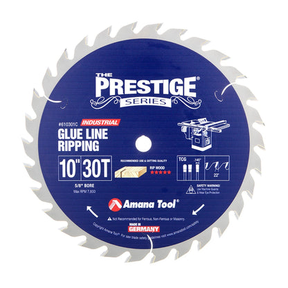 Amana Tool - 610301C - 10"/30T GLUE JOINT RIP T.C.G.