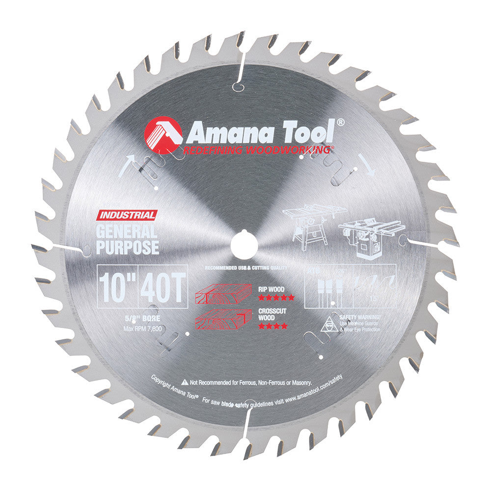 Amana Tool - 610400 - 10"/40T GENERAL PURPOSE A.T.B.