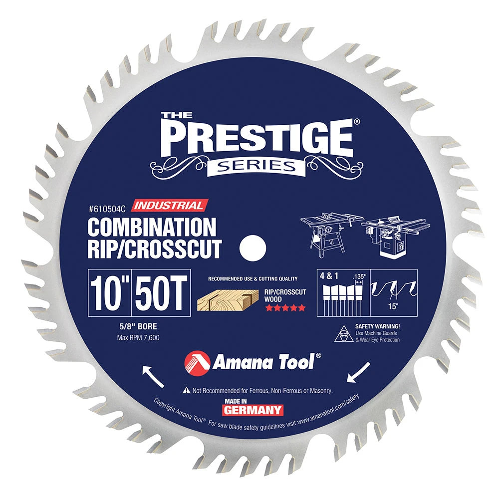 Amana Tool - 610504C - 10"/50T COMBINATION GRIND