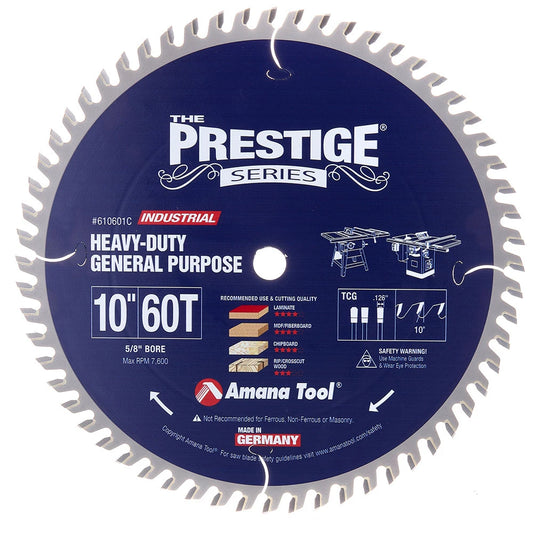 Amana Tool - 610601C - 10"/60T CUT-OFF SAW T.C.G.
