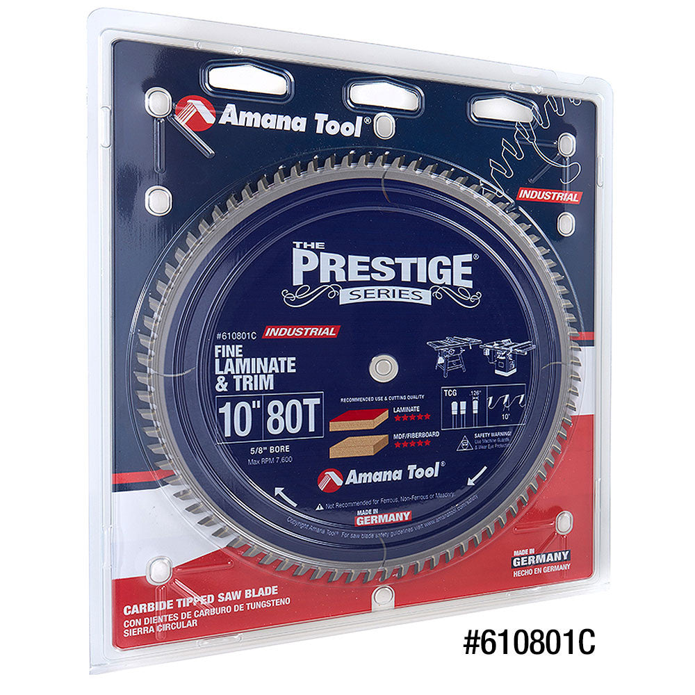 Amana Tool - 610801C - 10"/80T TRIM SAW T.C.G. GRIND