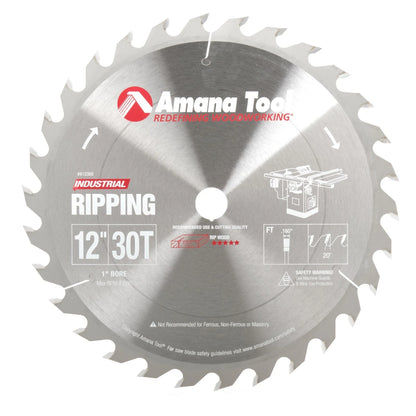 Amana Tool - 612300 - 12"/30T RIPPING STRAIGHT GRIND