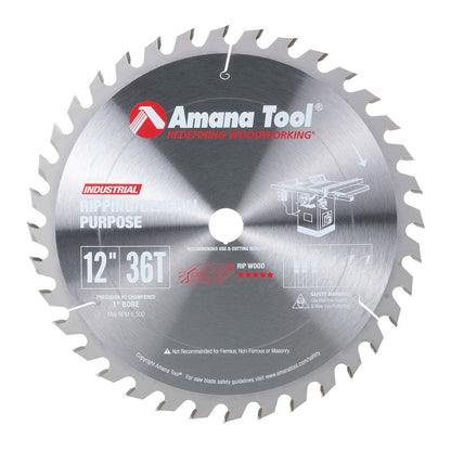 Amana Tool - 612360 - 12"/36T RIPPING A.T.B. GRIND