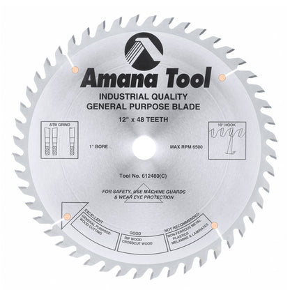 Amana Tool - 612480 - 12"/48T GENERAL PURPOSE A.T.B.