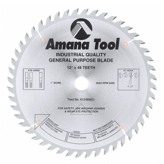 Amana Tool - 612480 - 12"/48T GENERAL PURPOSE A.T.B.