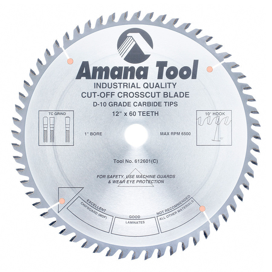 Amana Tool - 612601 - 12"/60T CUT-OFF SAW TCG GRIND