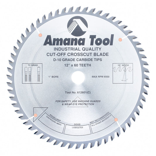 Amana Tool - 612601 - 12"/60T CUT-OFF SAW TCG GRIND