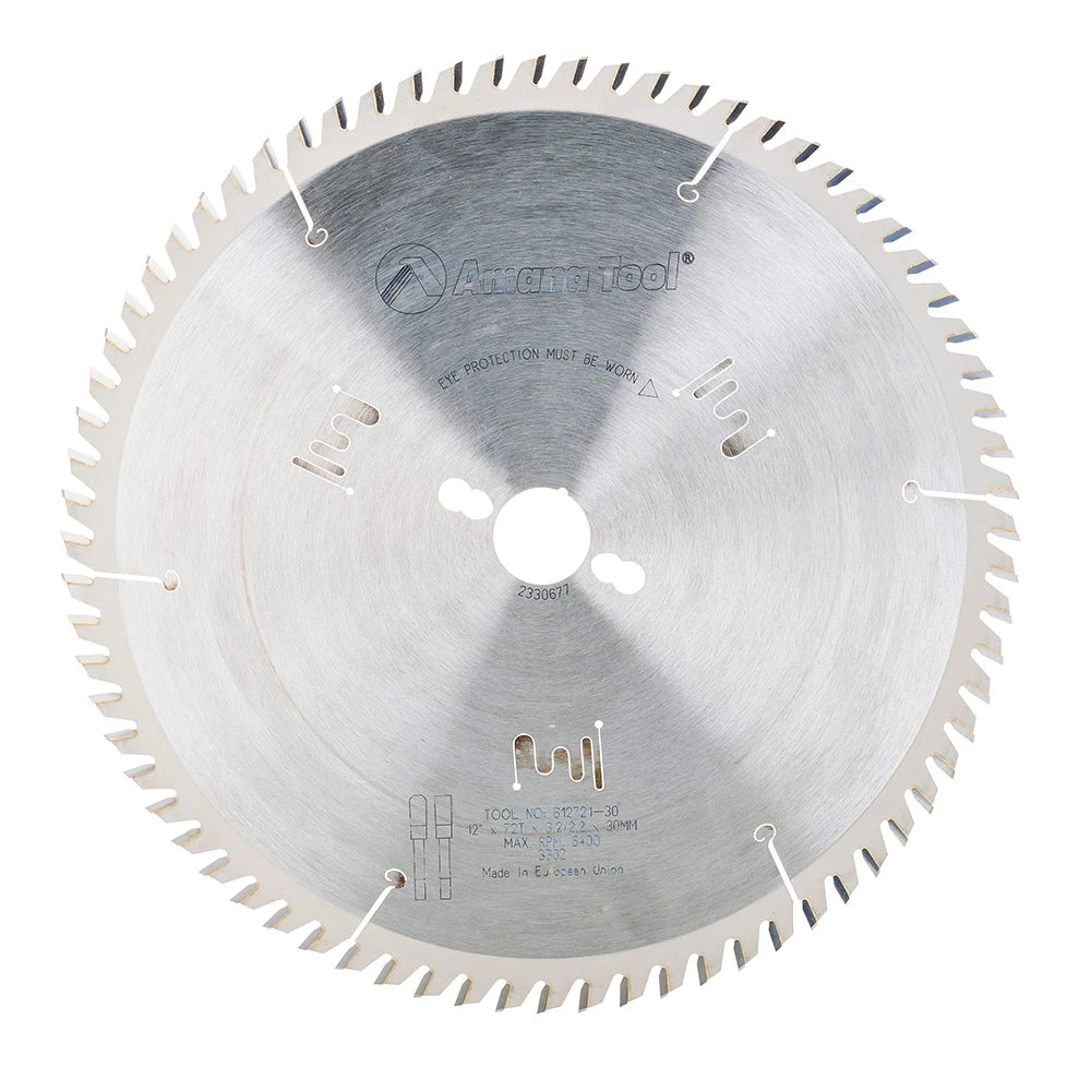 Amana Tool - 612721-30 - 12"/72T CROSS-CUT T.C.G 30MM