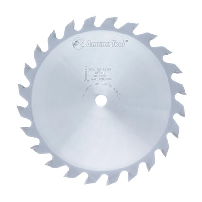 Amana Tool - 61368 - 1/4"x10"x24T GROOVER 5/8" BORE
