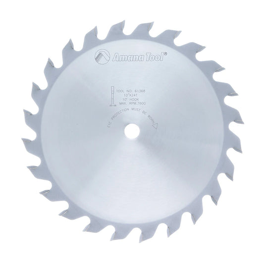 Amana Tool - 61368 - 1/4"x10"x24T GROOVER 5/8" BORE
