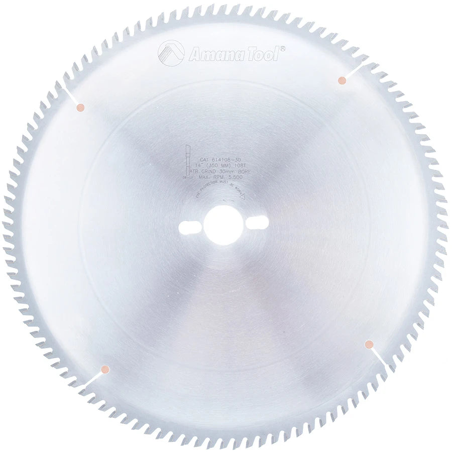Amana Tool - 614108-30 - 14"/108T TRIM A.T.B. 30MM BORE