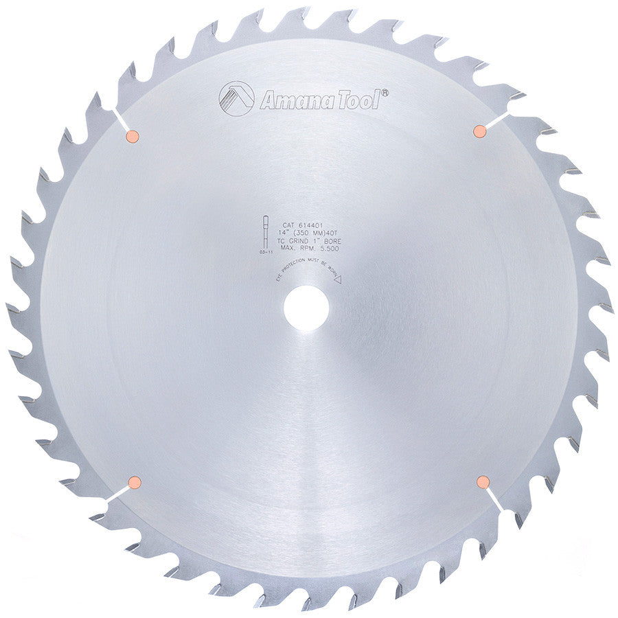 Amana Tool - 614401 - 14"/40T GLUE LINE RIP  TCG 1"