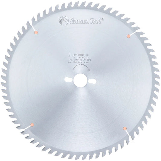 Amana Tool - 614721-30 - 14"/72T CUT-OFF TCG 30MM BORE
