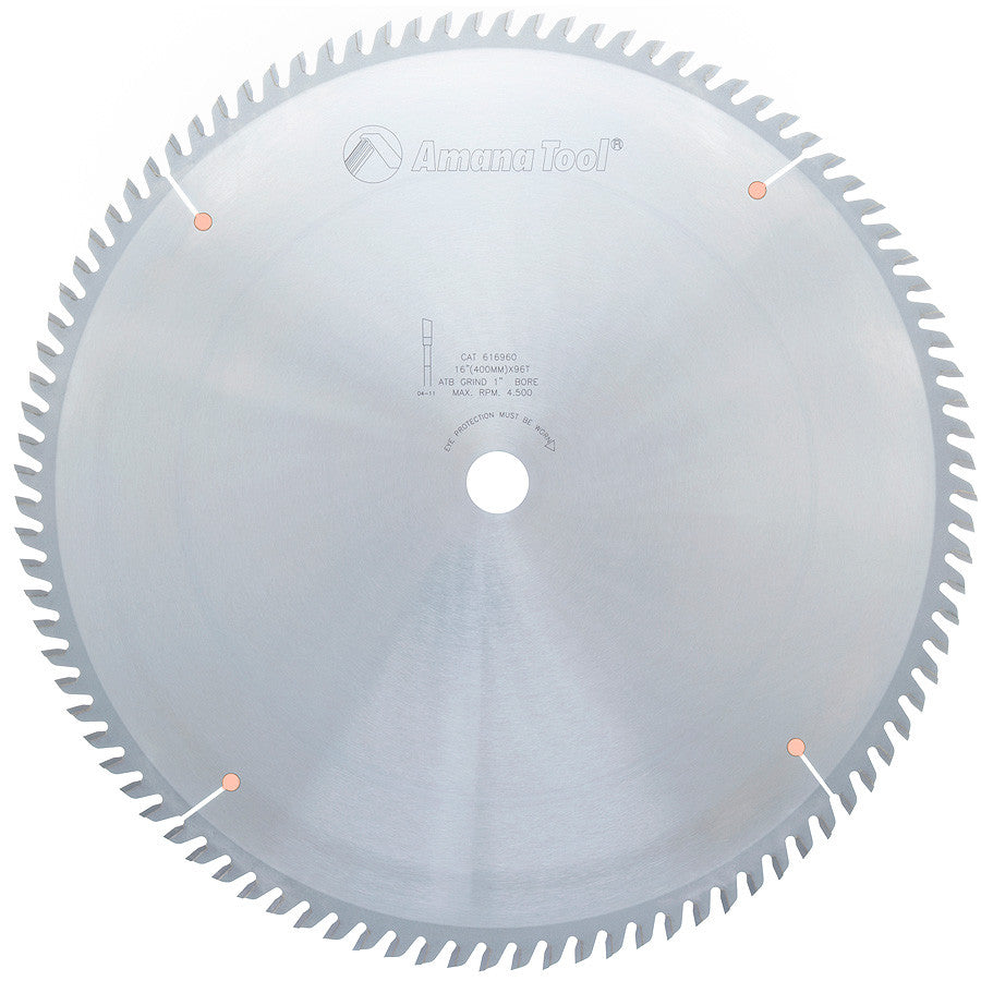 Amana Tool - 616960 - 16"/96T CUT-OFF SAW ATB GRIND