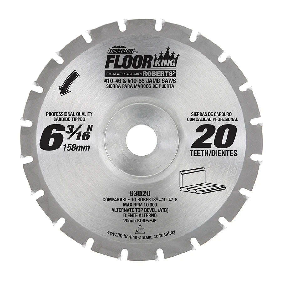 Amana Tool - 63020 - 6-3/16"X20T (ROBERTS 10-47-6)