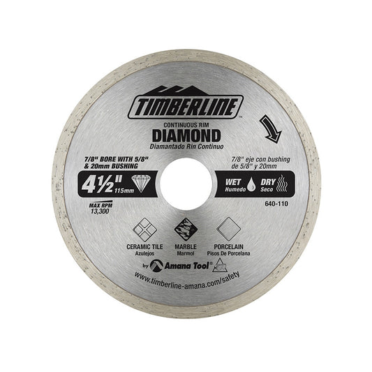 Amana Tool - 640-110 - CONTINUOUS RIM DIAMOND 4-1/2"