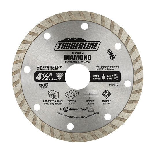 Amana Tool - 640-210 - SINTERED TURBO FLAT 4-1/2" DIA