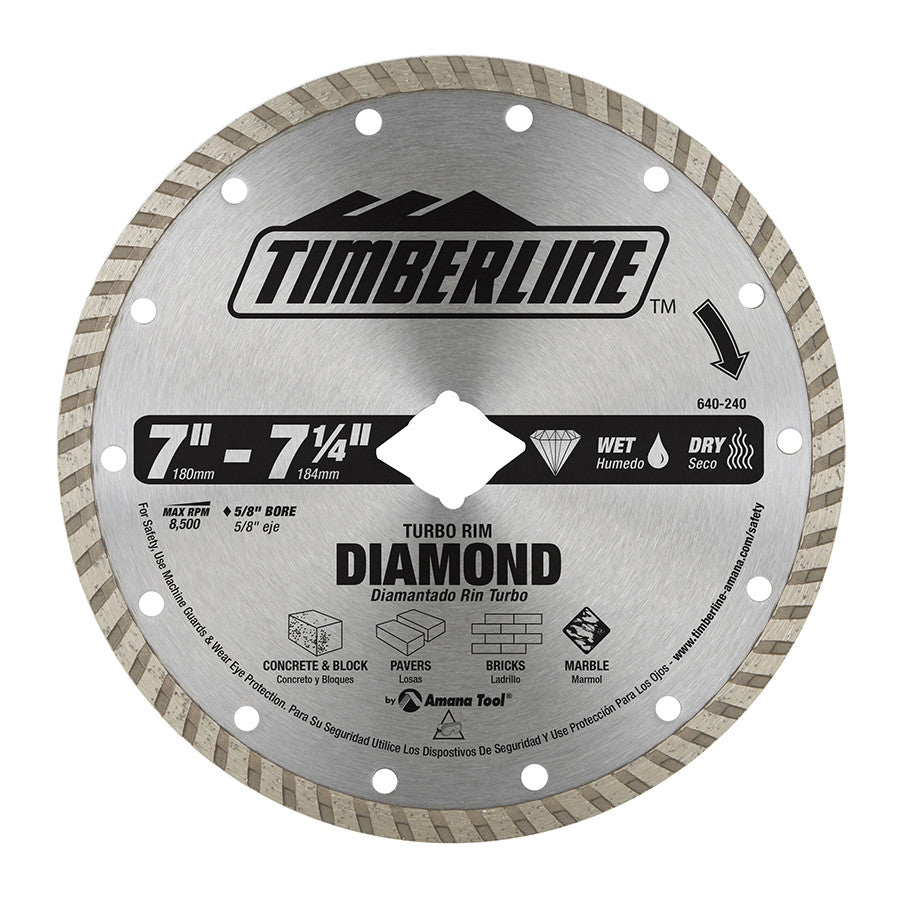Amana Tool - 640-240 - SINTERED TURBO FLAT 7" DIA
