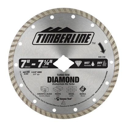 Amana Tool - 640-240 - SINTERED TURBO FLAT 7" DIA