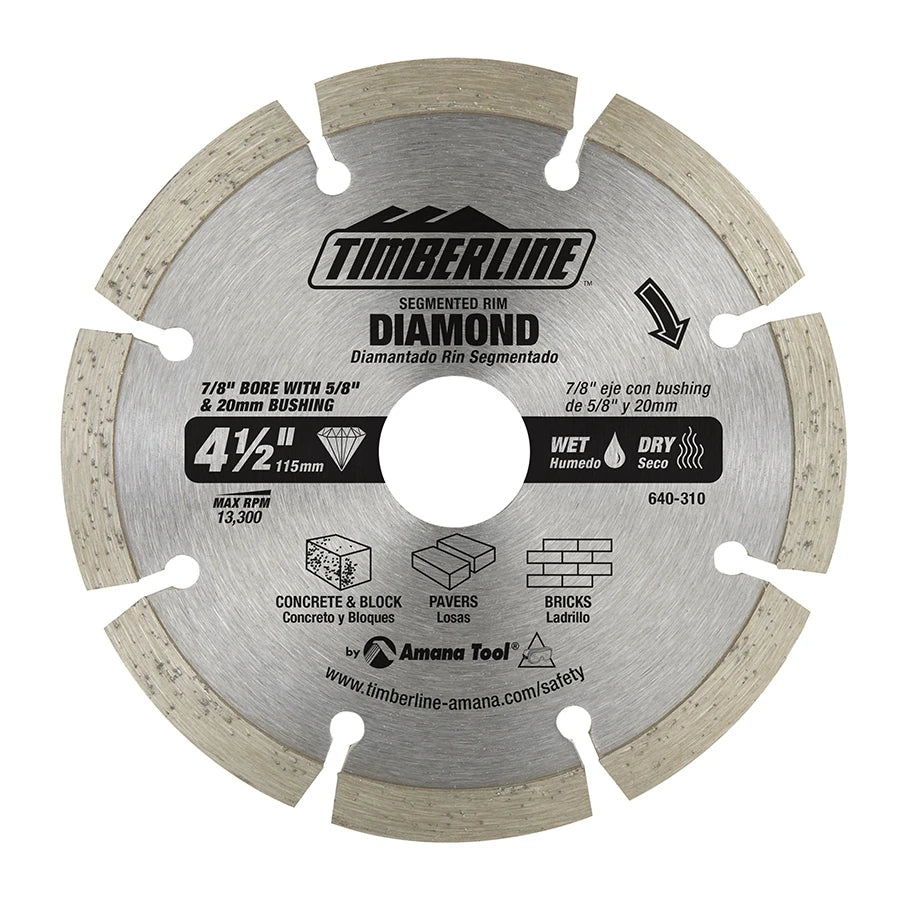 Amana Tool - 640-310 - SEGMENTED DIAMOND BLADE 4-1/2"