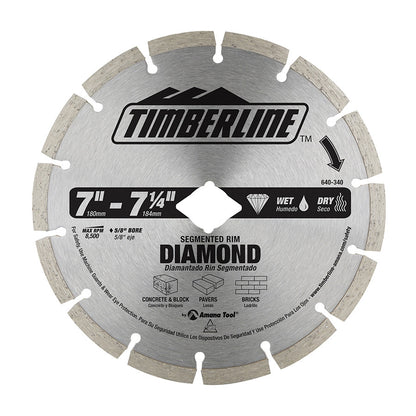 Amana Tool - 640-340 - SEGMENTED DIAMOND BLADE 7" DIA